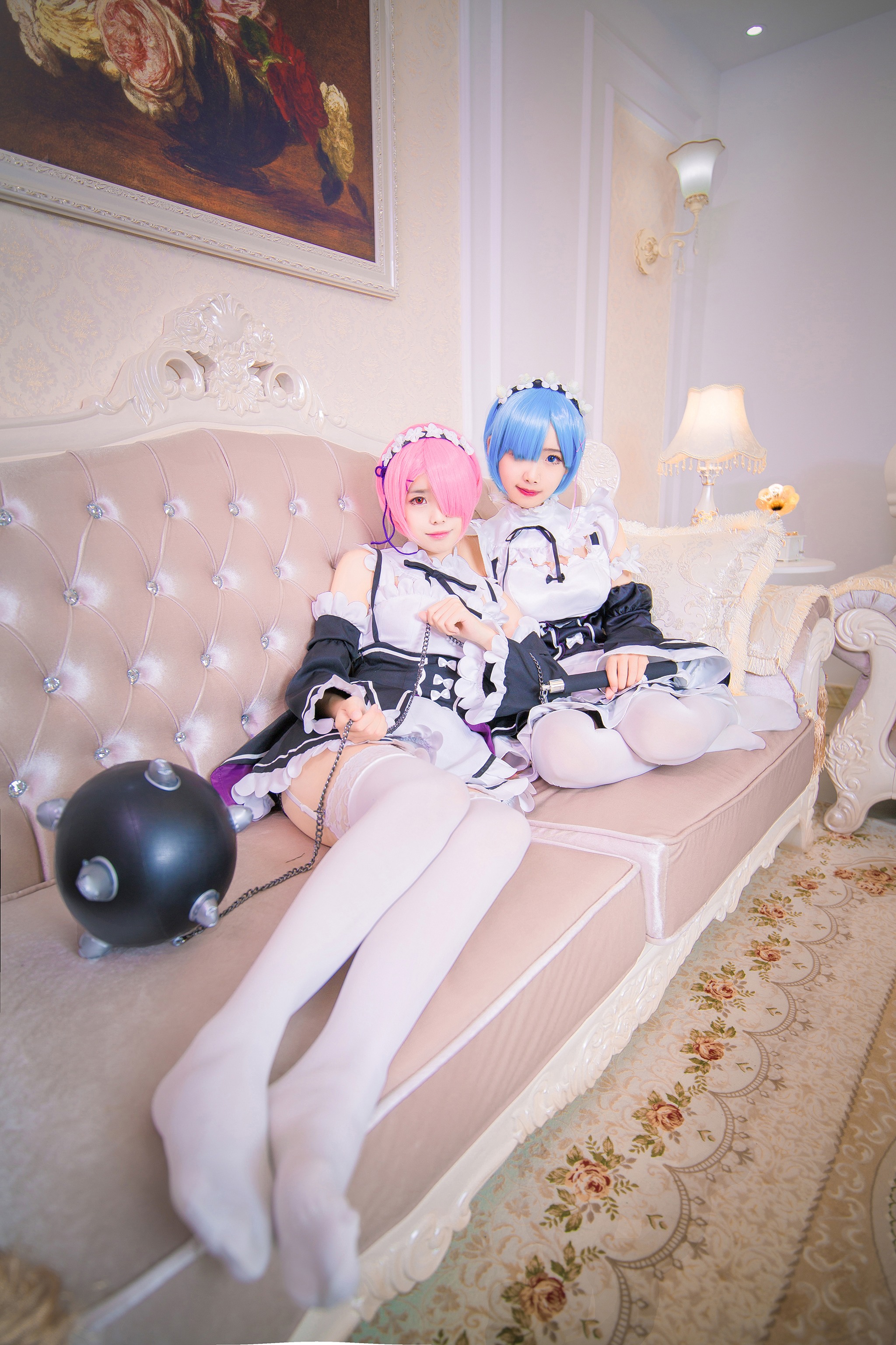 图片[1]-小野妹子w – NO.016 Ram Rem 拉姆，雷姆 [24P]-XikXak